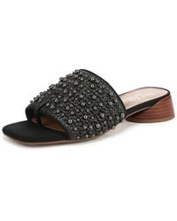 Franco Sarto - S Loran Slide Sandal Black Stud 5.5 M - Lyst