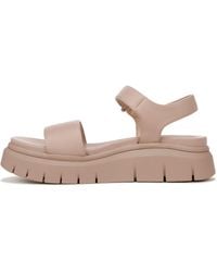 Naturalizer - Soul S Poppi Ankle Strap Platform Flat Sandal Blush Pink Smooth 11 W - Lyst