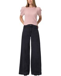 PAIGE - Cameron Wide Leg W/undone Finished Hem - Lyst