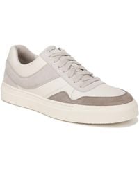 Vince - S Warren Retro Lace Up Sneaker Grey/white Leather 7.5 M - Lyst