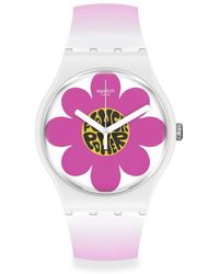 Swatch - New Gent Bioceramic Standard Flower Hour Quartz Watch - Lyst