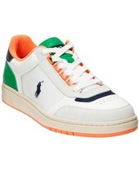Polo Ralph Lauren - Court Sport Leather-suede Sneaker - Lyst