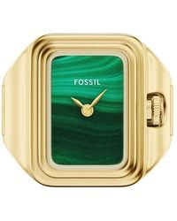 Fossil - Raquel Watch Ring Two-hand Gold-tone Stainless Steel Watch - Lyst