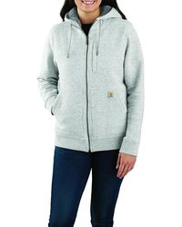 Carhartt - Relaxed Fit Midweight Sherpa-lined Full-zip Sweatshirt - Lyst