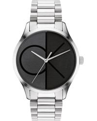 Calvin Klein - Quartz Stainless Steel Case And Link Bracelet Watch - Lyst