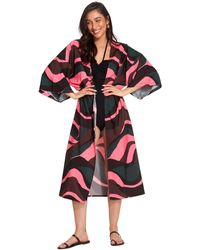 Gottex - Standard Beach Life Iris Short Sleeves Kimono One Size - Lyst