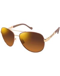 Jessica Simpson J5359 Metal Chain Aviator Pilot Sunglasses With 100% Uv Protection. Glam Gifts For Her - Black