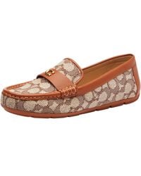 COACH - Sculpted C Driver In Signature Textile Jacquard Loafer - Lyst