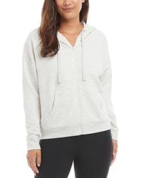 Danskin - Zip Front Hoodie With Ruched Back - Lyst