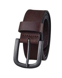 Dickies - Dickie's 100% Leather Jeans Belt With Reinforced Double-stitched Edge And Prong Buckle - Lyst