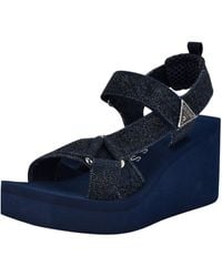 Guess - Dawsin Wedge Sandal - Lyst