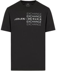 Emporio Armani - A | X Armani Exchange Regular Fit Cotton Armani Exchange Repeat Logo Tee - Lyst