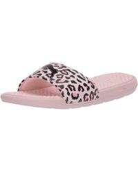 puma leopard slides