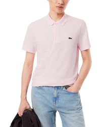 Lacoste - Regular Fit Cotton Blend Polo Shirt - Lyst