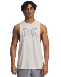 Under Armour - Project Rock Tank Stone - Lyst