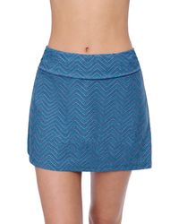 Gottex - Standard Spring Green Jade Pull-on Bathing Bottom Swim Skirt In Metallic Swimwear Essential - Lyst
