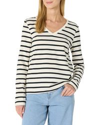 Amazon Essentials - 100% Cotton Regular-fit Long-sleeve V-neck T-shirt - Lyst
