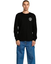Volcom - Logo Stamp Long Sleeve Tee - Lyst
