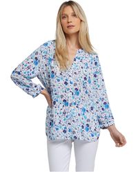 NYDJ - Pintuck Blouse Jimena Garden Small - Lyst