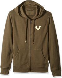 metallic double puff mens hoodie