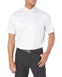 Greg Norman - Collection Ml75 Microlux Origami Print Polo Grey - Lyst