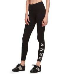 DKNY - Tummy Control Workout Yoga Leggings - Lyst