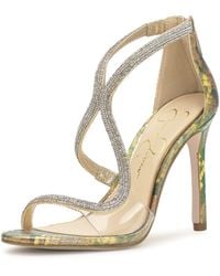 Jessica Simpson - Jacory Embellished Heeled Sandal - Lyst