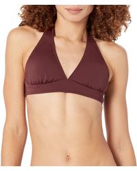 Amazon Essentials - Light-support Tie Halter Bikini Swimsuit Top - Lyst