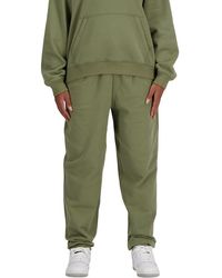 New Balance - Athletics French Terry jogger In Green Cotton - Lyst