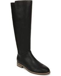 Dr. Scholls - S Astir Zip Knee High Boot Black Smooth 6 M - Lyst