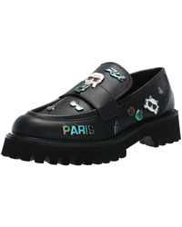 Karl Lagerfeld - Paris Gaston Lug Sole Loafer With Pin Embellishments - Lyst