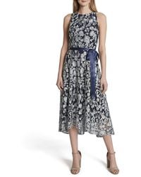 tahari tea length dresses