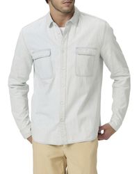 PAIGE - Martin Utility Button Up Long Sleeve Shirt - Lyst