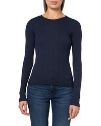 Velvet By Graham & Spencer - Mauri Pointelle Long Sleeve T-shirt - Lyst