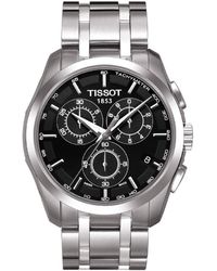 Tissot - Mens Couturier Chrono Quartz Stainless-steel Dress Watch Grey T0356171105100 - Lyst