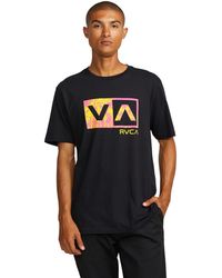 RVCA - Graphic Short Sleeve Crew Neck Tee Shirt - Lyst