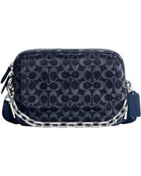 COACH - Charter Flap Crossbody Bag 24 In Signature Denim - Lyst