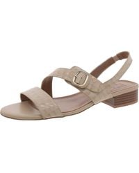 Naturalizer - Meesha Leather Open Toe Slingback Sandals - Lyst