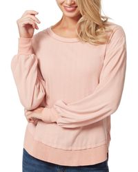 Jessica Simpson - Poppy Rib Trim Pullover - Lyst