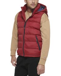 Tommy Hilfiger - Hooded Puffer Vest - Lyst