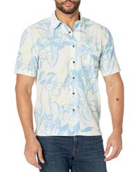 Quiksilver - Button Up Floral Collared Shirt - Lyst