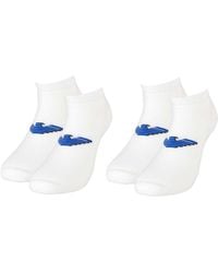 Emporio Armani - Basic 2 Pack Eagle Low Ankle Sock - Lyst