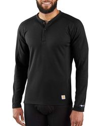 Carhartt - Force Midweight Classic Henley Thermal Base Layer Long Sleeve Shirt - Lyst