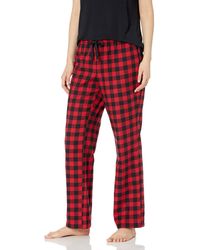 Amazon Essentials Lightweight Flannel Pajama Pant - Red
