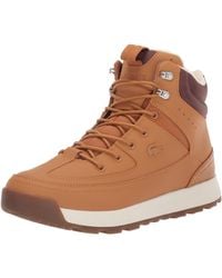 mens lacoste trainer boots