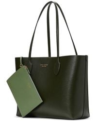 Kate Spade - Bleecker Saffiano Leather Large Tote (Arugula) Handbags - Lyst