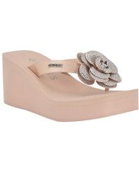 Guess - Damani Wedge Sandal - Lyst
