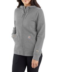 Carhartt - Flame Resistant Force Relaxed Fit Midweight Zip-front Sweatshirt - Lyst