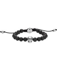DIESEL - Stainless Steel And Beaded Bracelet - Lyst