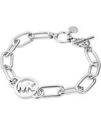 Michael Kors - Silver-tone Brass Chain Bracelet - Lyst